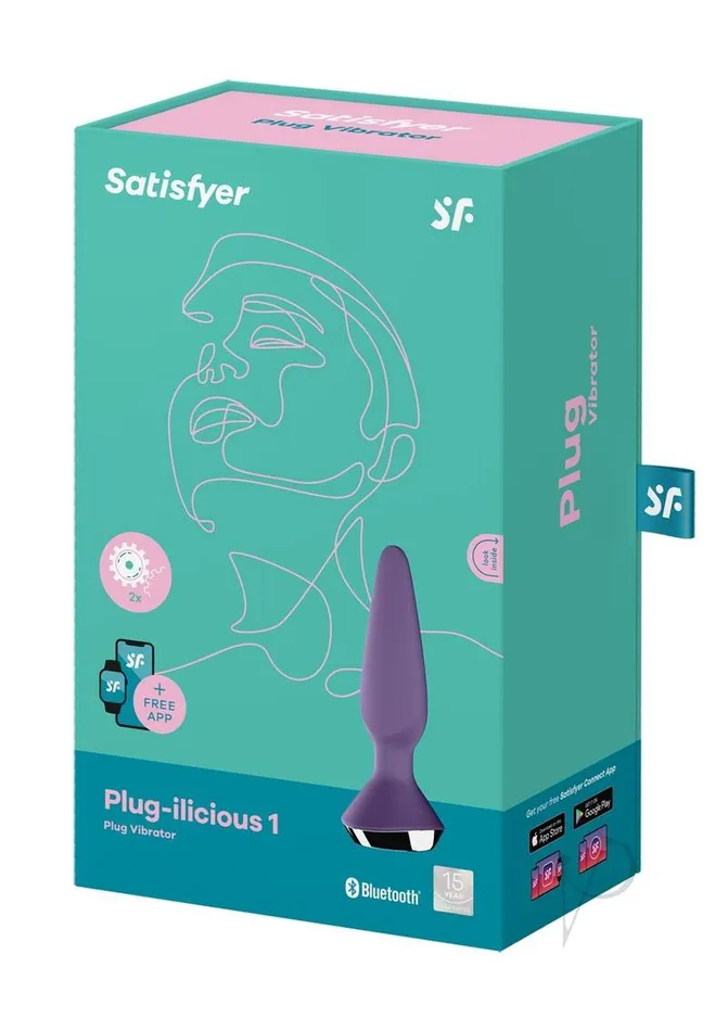 Satisfyer Plugilicious 1 Silicone Vibrating Anal Plug Purple Satisfyer Anal Satisfyer Plugilicious 1 Silicone Vibrating Anal Plug Purple Satisfyer Anal