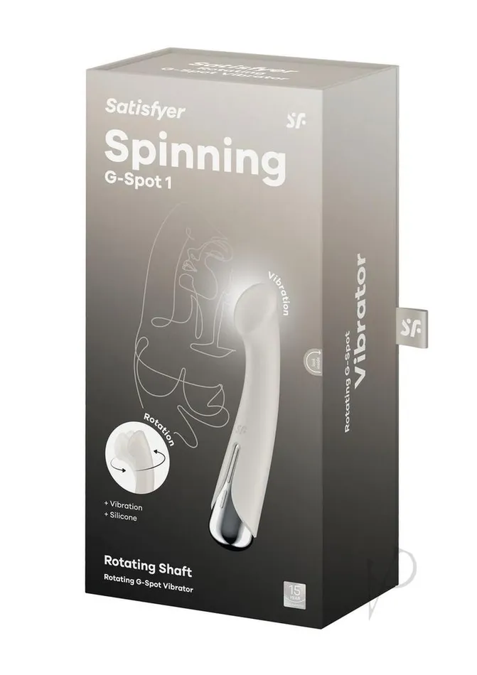Satisfyer Satisfyer Spinning GSpot 1 Rechargeable Silicone Vibrator Beige Vibrators Satisfyer Satisfyer Spinning GSpot 1 Rechargeable Silicone Vibrator Beige Vibrators