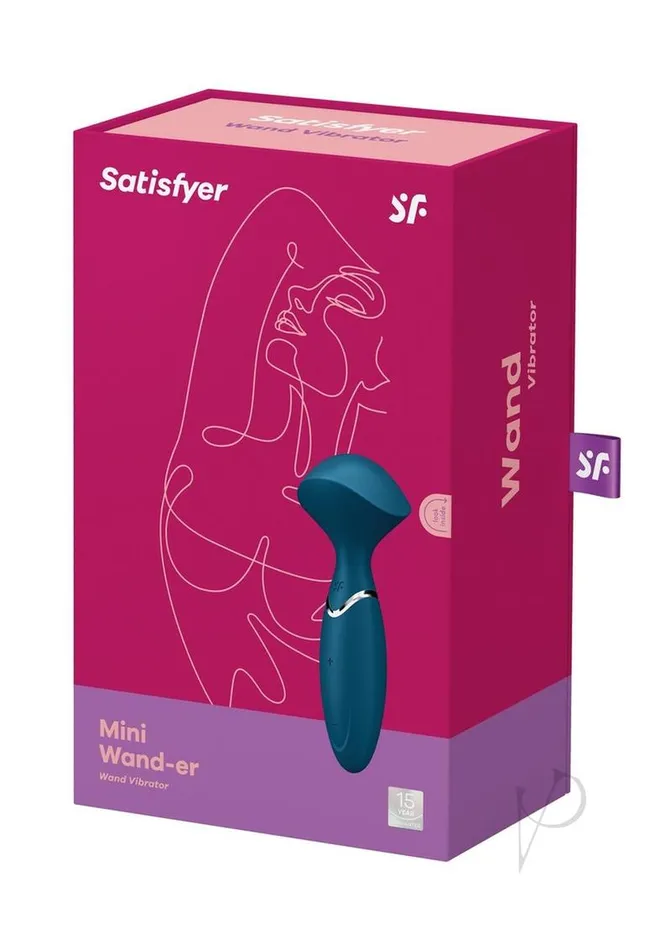 Satisfyer Vibrators Satisfyer Mini Wander Rechargeable Silicone Massager Blue Satisfyer Vibrators Satisfyer Mini Wander Rechargeable Silicone Massager Blue