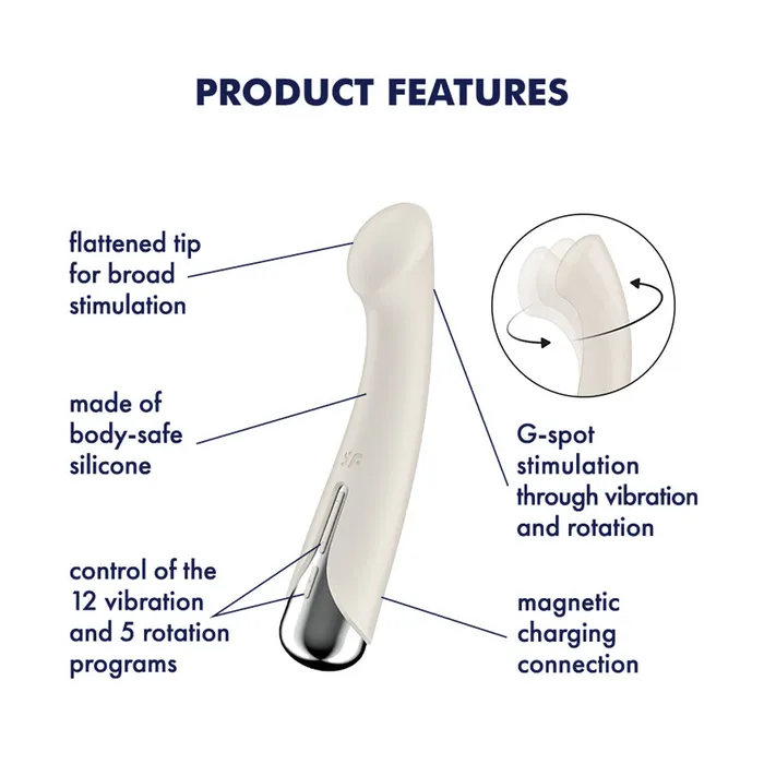 Satisfyer Vibrators Satisfyer Spinning G Spot 1 Rotating G Spot Vibrator