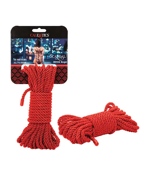 Scandal BDSM Rope 3275ft10m Red Scandal Vibrators
