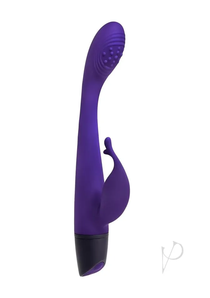 Selopa Female Sex Toys Selopa Plum Passion Rechargeable Silicone Vibrator with Clitoral Stimulator Purple
