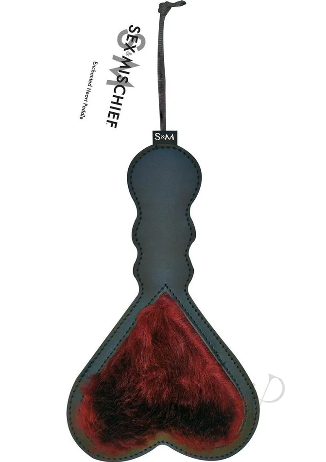 Sex And Mischief Anal Sex and Mischief Enchanted Heart Paddle BlackRed