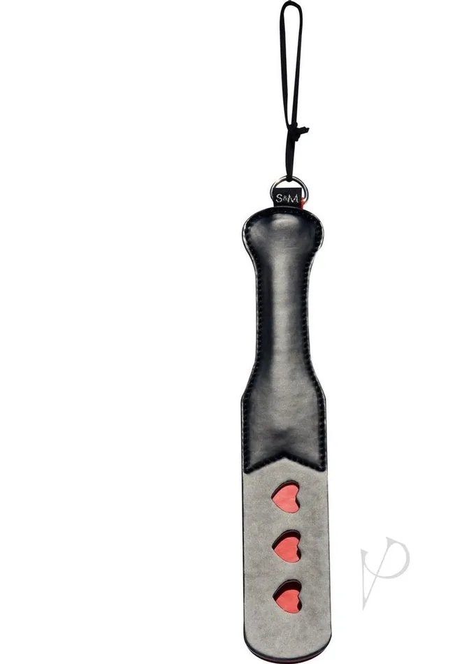 Sex And Mischief Anal Sex and Mischief Heart Paddle 125in Black