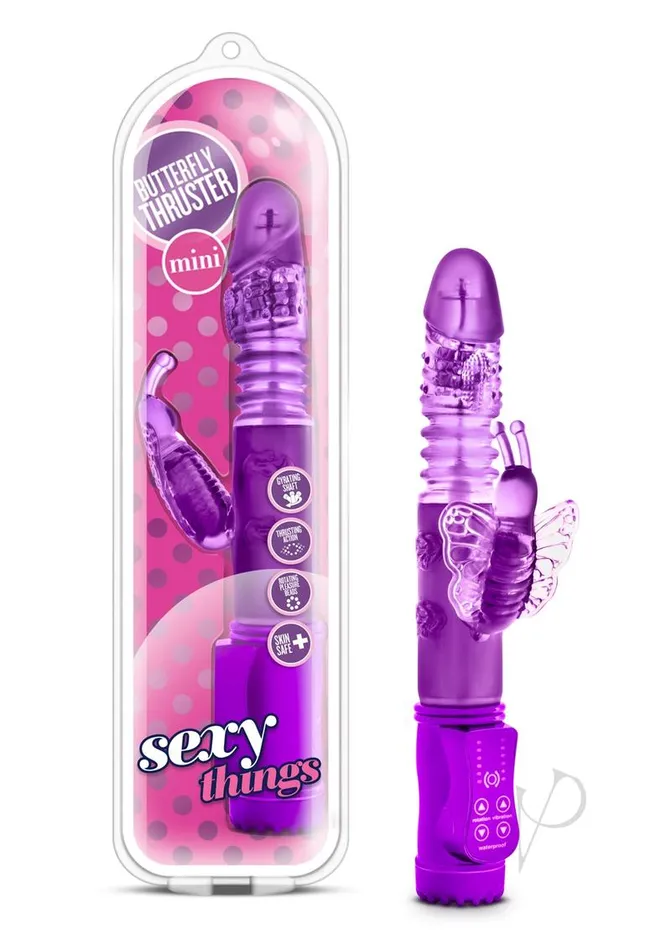 Sexy Things Vibrators Sexy Things Butterfly Thruster Mini Rabbit Vibrator Purple Sexy Things Vibrators Sexy Things Butterfly Thruster Mini Rabbit Vibrator Purple