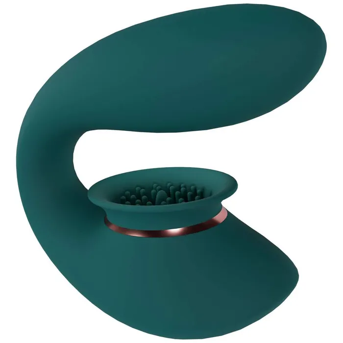 Shots Toys Vibrators Twitch 3 Innovation Suction Vibration Toy Green