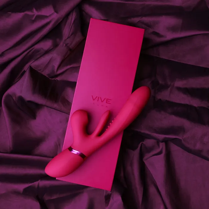 Shots Toys Vibrators VIVE Ena Pink Thrusting Vibrator
