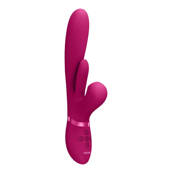 Shots Toys Vibrators VIVE Ena Pink Thrusting Vibrator