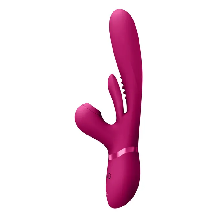 Shots Toys Vibrators VIVE Ena Pink Thrusting Vibrator