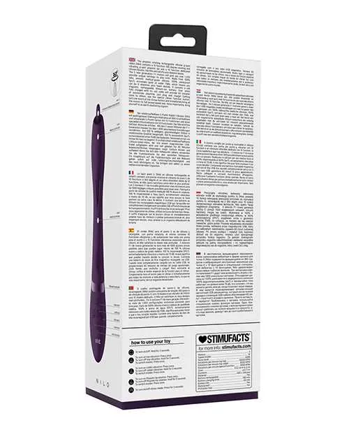 Shots Vive Nilo Pinpoint Rotating GSpot Rabbit Purple Vive Vibrators