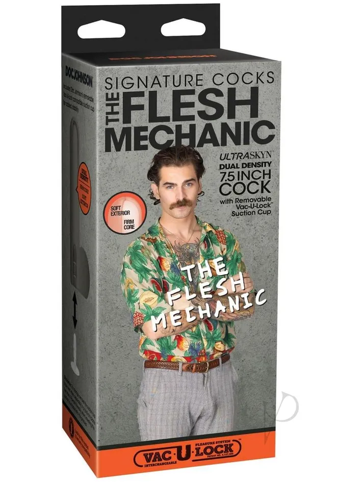 Signature Cocks Dildos Signature Cocks Ultraskyn The Flesh Mechanic Dildo with Removable Suction Cup 85in Vanilla Signature Cocks Dildos Signature Cocks Ultraskyn The Flesh Mechanic Dildo with Removable Suction Cup 85in Vanilla