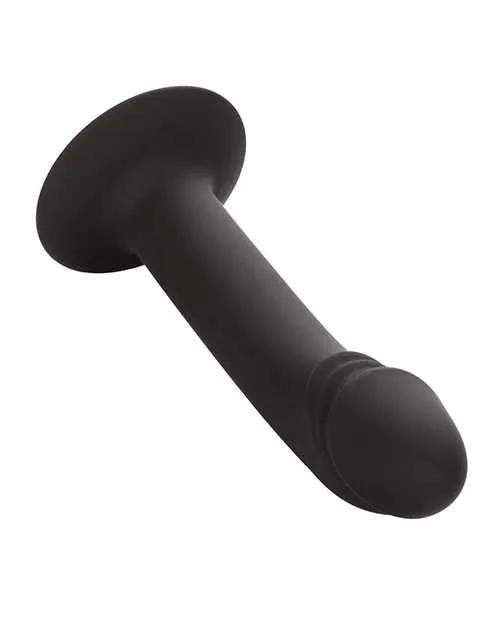 Silicone Curved Anal Stud Black Anal Anal