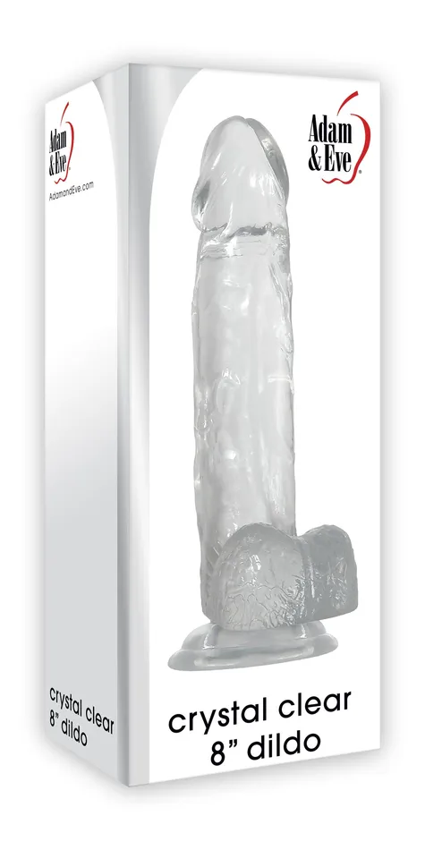 SimpleeDiscreet Dildos Crystal Clear 8in Dildo