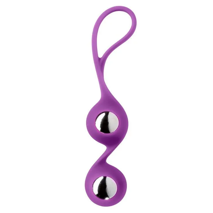 SimpleeDiscreet Kegel Balls Purple Chrome Dildos