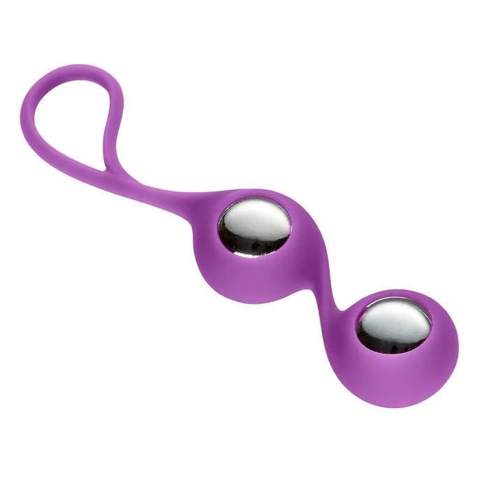 SimpleeDiscreet Kegel Balls Purple Chrome Dildos