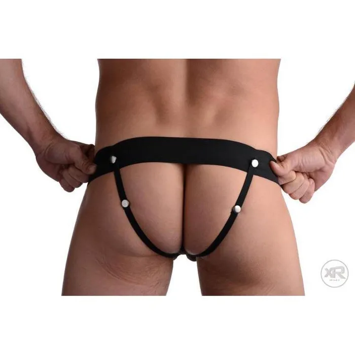 Size Matters Erection Assist Hollow Strapon Flesh Female Sex Toys