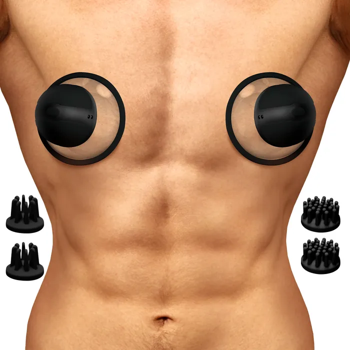 Size Matters Female Sex Toys 10X Rotating Nipple Suckers with 4 Attachments Size Matters Female Sex Toys 10X Rotating Nipple Suckers with 4 Attachments