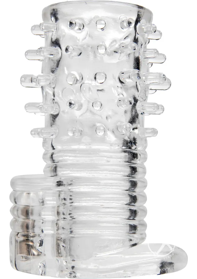 Size Matters Male Sex Toys Size Matters Clear Sensations Vibrating Textured Erection Sleeve