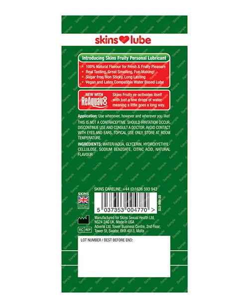 Skins Water Based Lubricant 5 ml Foil Watermelon Creative Conceptions Lubricants Skins Water Based Lubricant 5 ml Foil Watermelon Creative Conceptions Lubricants