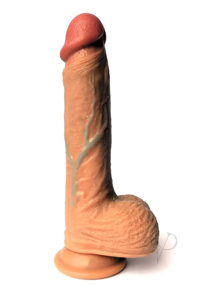 Skintastic So Vein Realistic Dildo with Balls Waterproof 75in Vanilla Skinsations Female Sex Toys