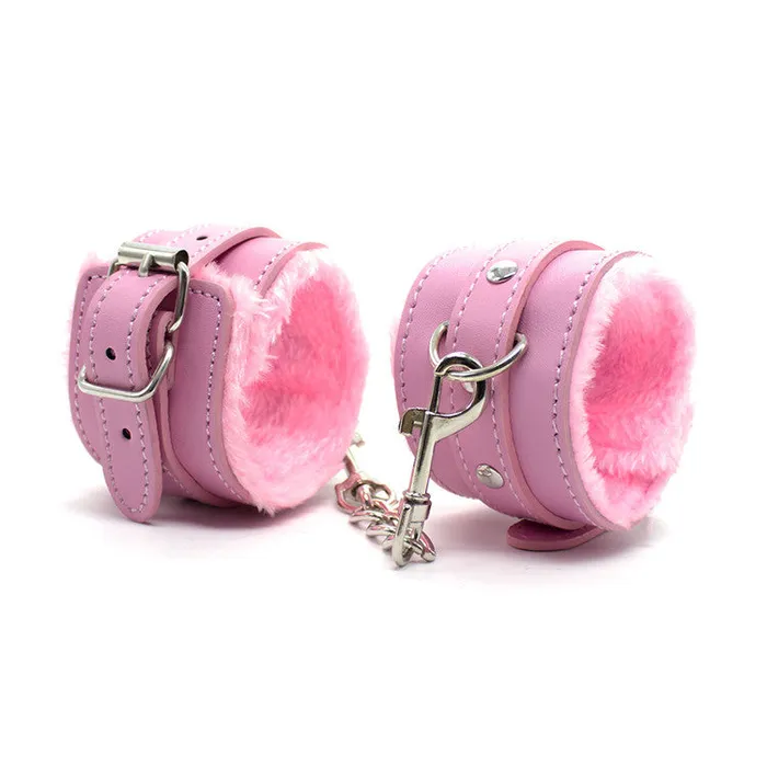 Soft Leather Handcuffs Wild Night Fantasies Male Sex Toys