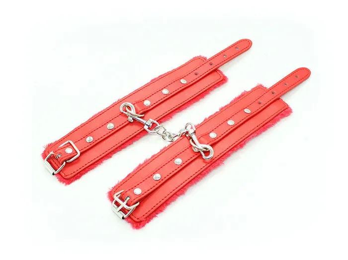 Soft Leather Handcuffs Wild Night Fantasies Male Sex Toys