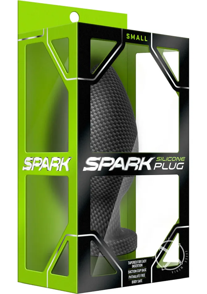 Spark Anal Spark Silicone Butt Plug Small Carbon Fiber