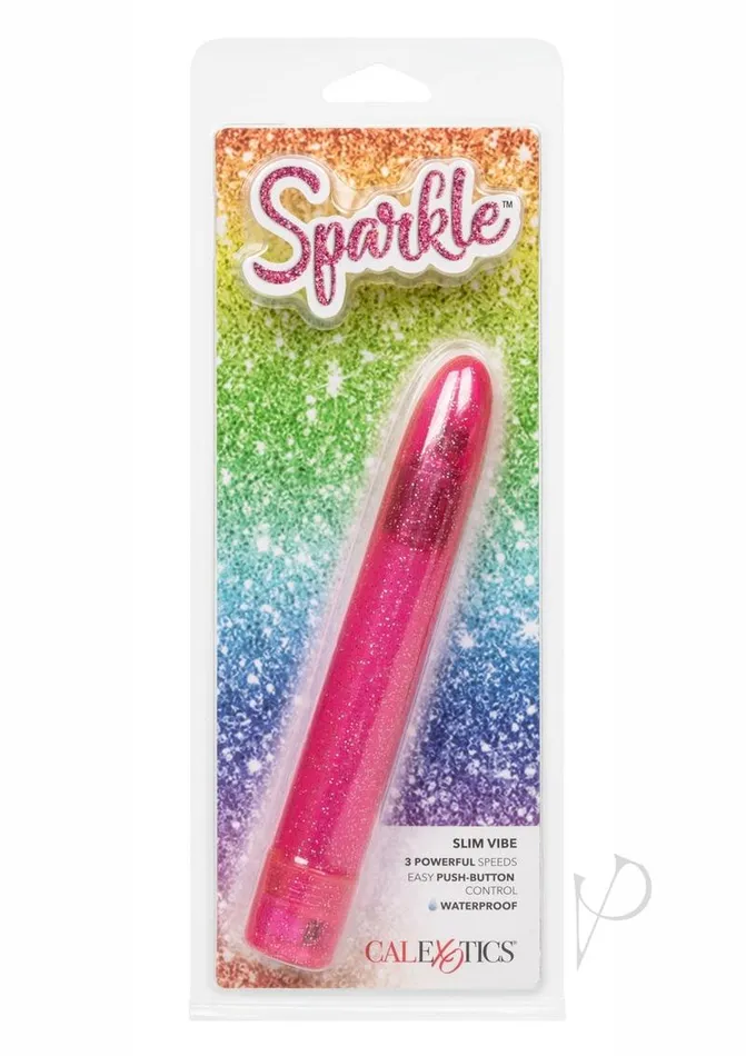 Sparkle Slim Vibrator Pink Sparkle Vibrators
