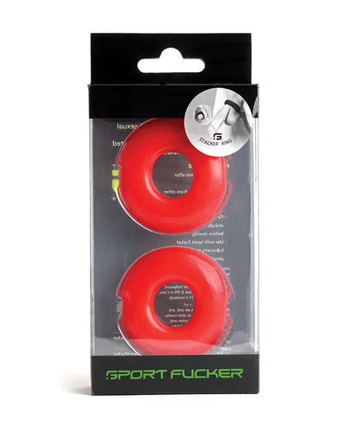 Sport Fucker Sport Fucker Stacker Rings Red Anal