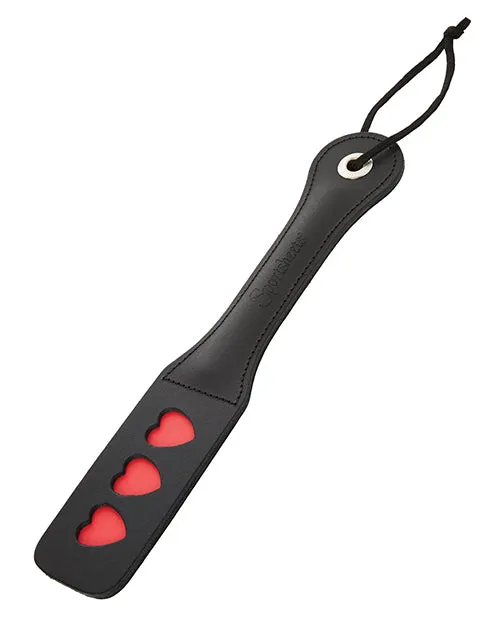 Sportsheets Anal Sportsheets Leather Heart Impression Paddle 12in Black Sportsheets Anal Sportsheets Leather Heart Impression Paddle 12in Black