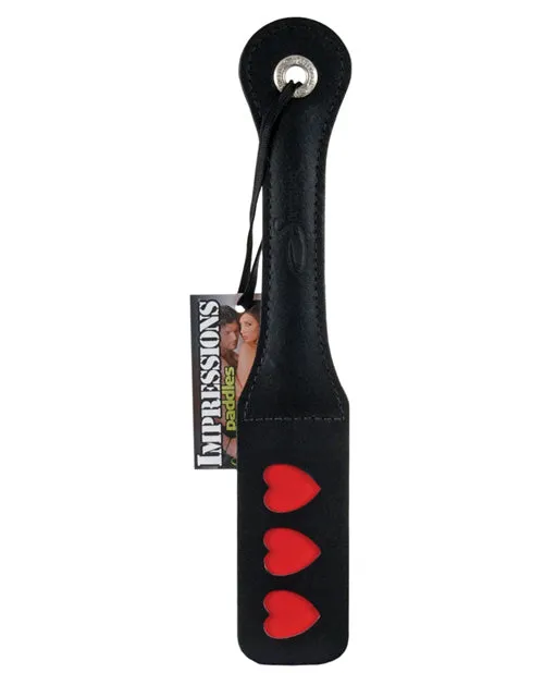 Sportsheets Anal Sportsheets Leather Heart Impression Paddle 12in Black Sportsheets Anal Sportsheets Leather Heart Impression Paddle 12in Black