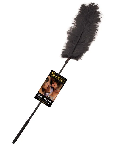 Sportsheets Anal Sportsheets Ostrich Feather Tickler Black Sportsheets Anal Sportsheets Ostrich Feather Tickler Black