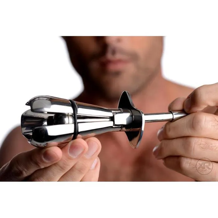 Stainless Steel Locking Anal Plug Master Series Male Sex Toys