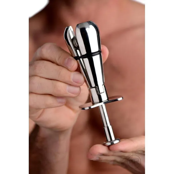 Stainless Steel Locking Anal Plug Master Series Male Sex Toys