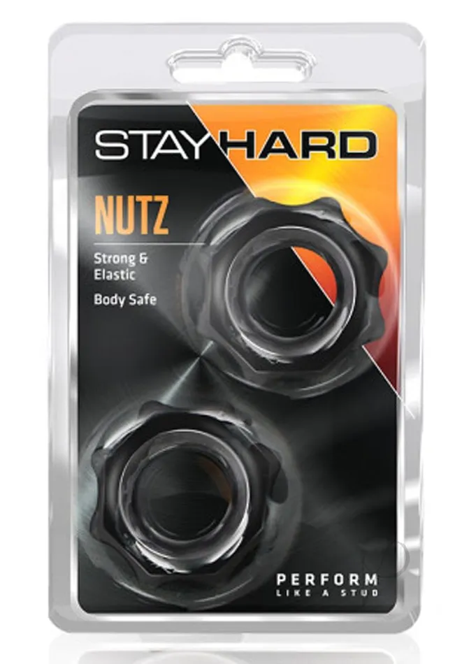 Stay Hard Male Sex Toys Stay Hard Nutz Cock Ring Black