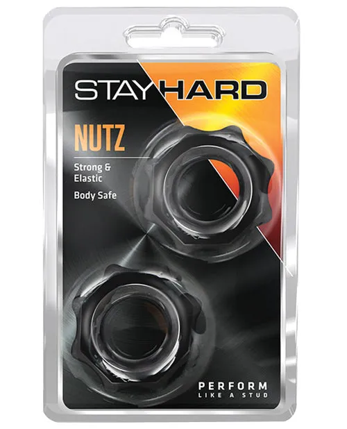 Stay Hard Male Sex Toys Stay Hard Nutz Cock Ring Black