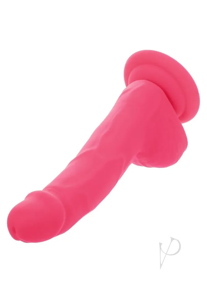 Studs Dildos Neon Silicone Studs Dildo 6in Pink
