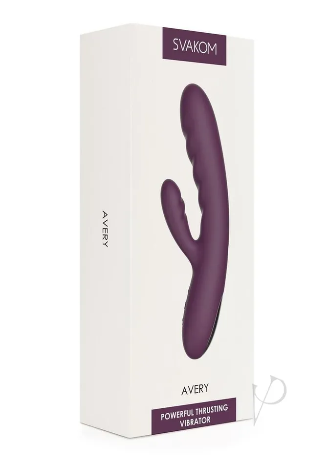 Svakom Svakom Avery Silicone Dual Stimulating Rechargeable Vibrator Violet Female Sex Toys Svakom Svakom Avery Silicone Dual Stimulating Rechargeable Vibrator Violet Female Sex Toys