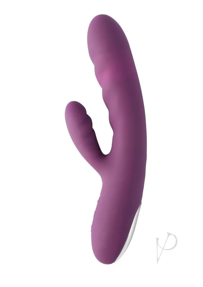 Svakom Svakom Avery Silicone Dual Stimulating Rechargeable Vibrator Violet Female Sex Toys
