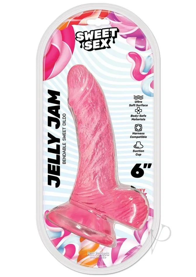 Sweet Sex Dildos Sweet Sex Jelly Jam Silicone Dildo 6in Pink