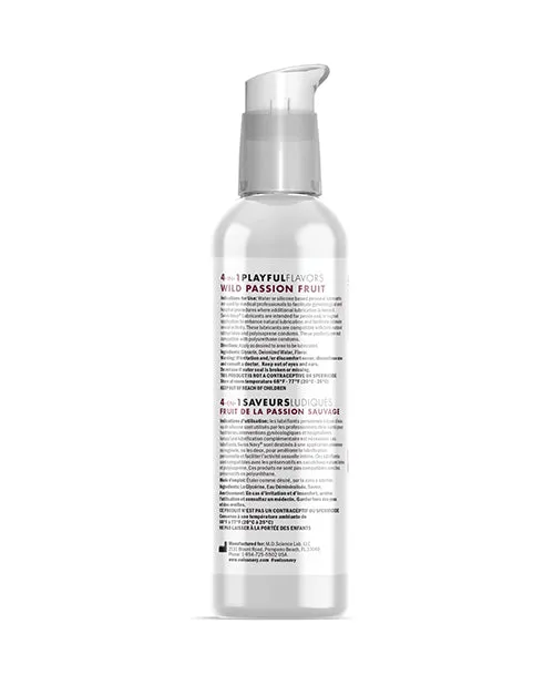 Swiss Navy 4 In 1 Flavored Lubricant 4oz Wild Passion Fruit Swiss Navy Lubricants Swiss Navy 4 In 1 Flavored Lubricant 4oz Wild Passion Fruit Swiss Navy Lubricants
