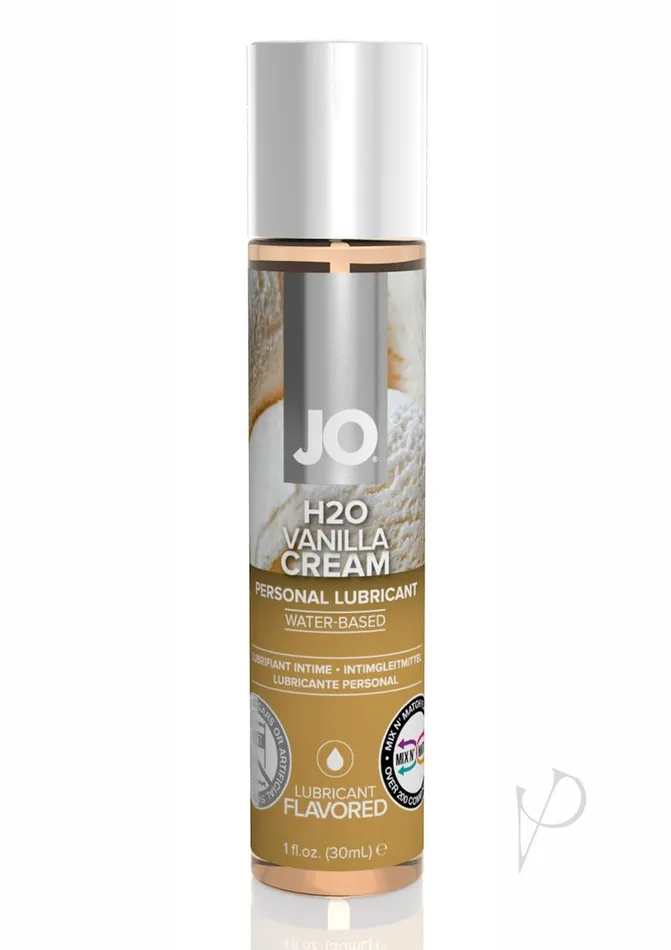 System Jo Dildos JO H2O Water Based Flavored Lubricant Vanilla Cream 1oz