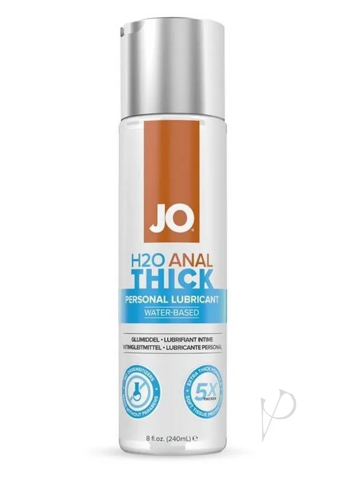 System Jo JO H2O Anal Thick Water Based Lubricant 8oz Anal
