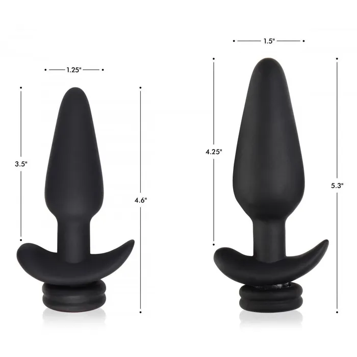 Tailz Male Sex Toys Interchangeable 10X Vibrating Silicone Anal Plug with Remote