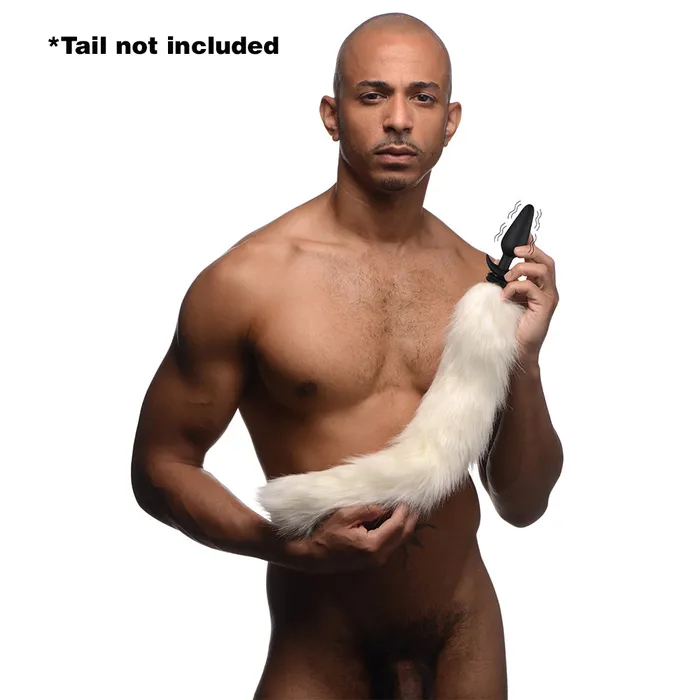 Tailz Male Sex Toys Interchangeable 10X Vibrating Silicone Anal Plug with Remote