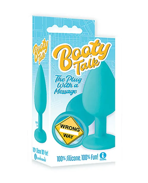 The 9s Booty Talk Silicone Butt Plug Wrong Way BlueYellow The 9s Anal The 9s Booty Talk Silicone Butt Plug Wrong Way BlueYellow The 9s Anal