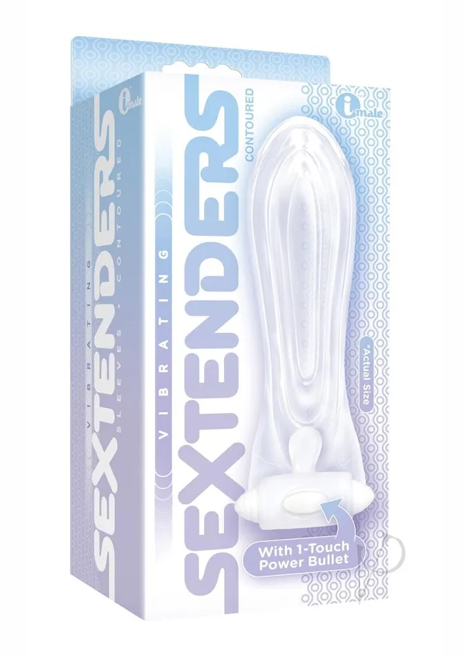 The 9s Vibrating Sextenders Contoured Clear The 9s Dildos