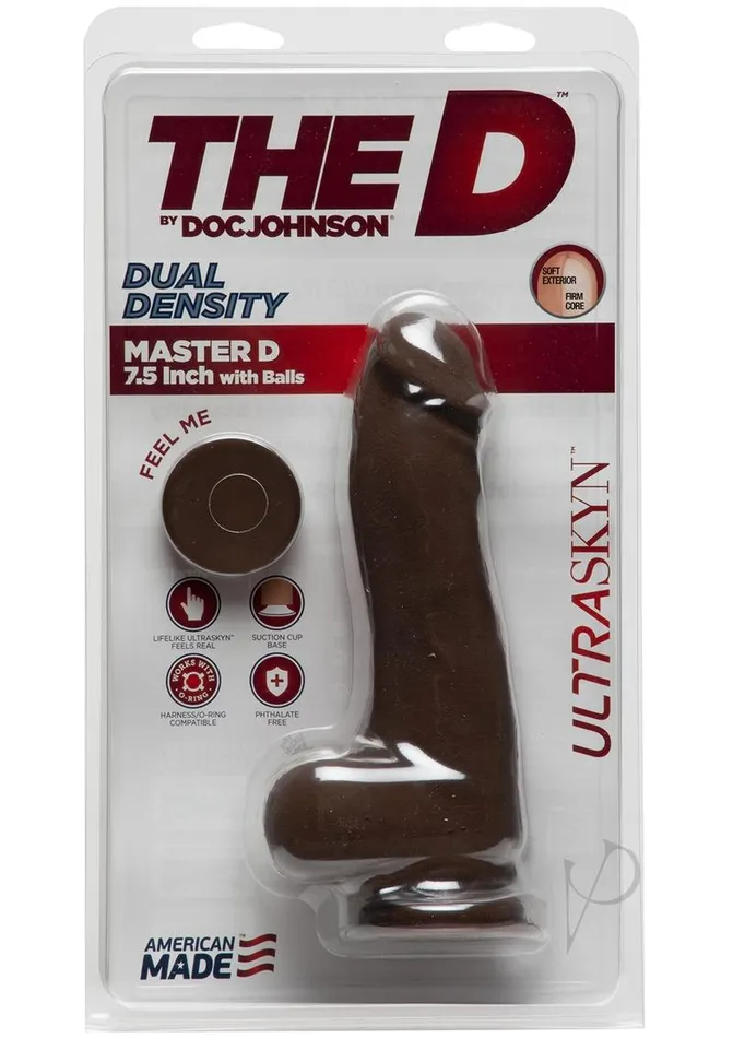 The D Master D Ultraskyn Dildo with Balls 75in Chocolate The D Female Sex Toys The D Master D Ultraskyn Dildo with Balls 75in Chocolate The D Female Sex Toys