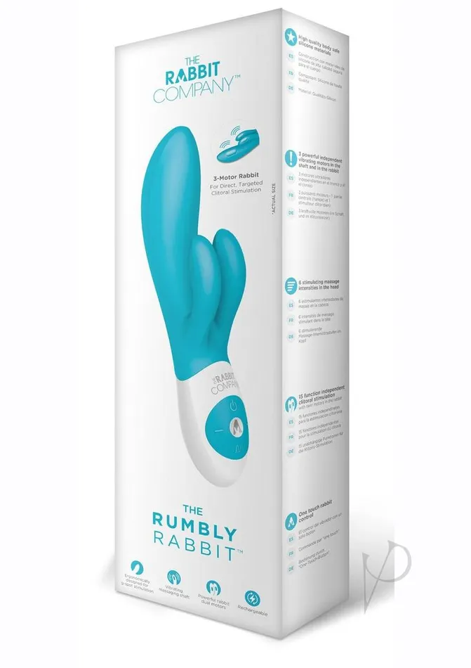 The Rabbit Company The Rumbly Rabbit Rechargeable Silicone Rabbit Vibrator Blue The Rabbit Company Vibrators The Rabbit Company The Rumbly Rabbit Rechargeable Silicone Rabbit Vibrator Blue The Rabbit Company Vibrators