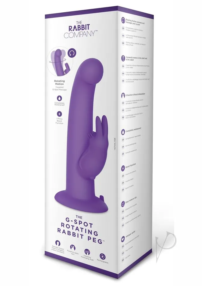 The Rabbit Company Vibrators The Rabbit Company The GSpot Rotating Rabbit Peg Rechargeable Silicone Rabbit Vibrator Purple The Rabbit Company Vibrators The Rabbit Company The GSpot Rotating Rabbit Peg Rechargeable Silicone Rabbit Vibrator Purple